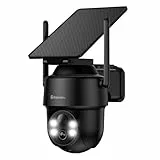 GALAYOU Überwachungskamera Aussen Akku Solar - 2K Kamera Überwachung Aussen Solar, WLAN Kamera Outdoor, PTZ, PIR Bewegungsmelder, Farbnachtsicht, Zwei-Wege-Audio, Schwarz