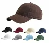 Etyepoh Unisex Klassische Basecap Herren und Damen Baumwolle Cap Verstellbare Baseballkappe in Kaffee, Einheitsgröße