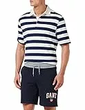 GANT Herren D.2 Retro Shield Sweat Shorts, Evening Blue, L