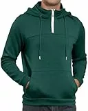 LAOARA Herren Casual Hoodie Kragen Langarm Kapuzenpullover Sweatshirts mit Kordelzug