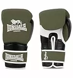 Lonsdale Boxhandschuhe aus Leder Barford Olive/Black/White 14 oz