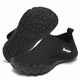 Racqua Wasserschuhe Kinder Baby Strand Schuhe Aqua Schwimmen Neoprenanzug Pool Meer Anti-Rutsch Leichte Schnell Trockene Schuhe Kleinkinder Jungen Mädchen Schwarz 24EU
