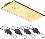 VIPARSPECTRA P2000 250w Grow Lampe,Pflanzenlampe Led Vollspektrum Für Heimgrow Von Anzucht zur Blüte für Growzelt 120x60cm 120x90cm und 4 Stück Verstellbar Seilspanner