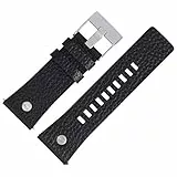 Diesel Uhrenarmband 28mm Leder Schwarz - DZ-7313