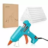 JONHFAD Heißklebepistole Klebepistole 50W mit 60pcs Heißklebesticks 7 mm, Mini Heißklebepistolen Schnelle Erwärmung Klebesticks für DIY Kunst, Handwerk und schnelle Reparaturen in Haus & Büro