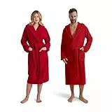 Möve Superwuschel Bademantel mit Kapuze, Größe M, Ruby