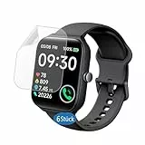 Frgnie Schutzfolie kompatibel für TOOBUR Smartwatch 1,95' (6 Stück) HD Flexibel TPU IDW16 Displayschutzfolie