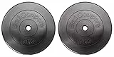 Bad Company Hantelscheiben 30/31 mm Kunststoff 2 x 15 kg I Gewicht 15kg Paarweise I Gewichte für Langhantel und Kurzhantel