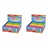 Keyroad Universal-Radiergummi 24 Stck. Roofix Dreieckig/verpackt im Display/Mischfarben/aus Thermoplastischem Gummi Höchster Qualität/Kinder Kleine Lustige Radiergummi (Packung mit 2)
