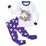 Garsumiss Mädchen Schlafanzug Giraffe Baumwolle Kinder Langarm Pyjama 98 104 110 116 122 128 134 140 146,Pattern5,4 Jahre