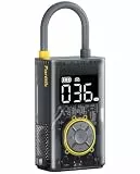 Fanttik X9 Pro Tragbare Elektronische Luftpumpe, 1 Min Schnelles aufblasen Elektrische Kompressor, 10,3 BAR/150 PSI Luftkompressor mit LED-Licht für Fahrrad, Auto, Motorrad und Ball- Mechanisches Grau