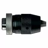 metabo Schnellspannbohrfutter 13 mm 1/2 Zoll schlagbohrfest mit Federspannkraft-Sicherung & doppeltem Staubschutz – schlüssellos für schnellen Werkzeugwechsel – robust für Maschinen mit Rechtslauf