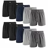 L&K Sparpack Set 10 Boxershorts Men Herren Webboxer mit klassische Designs Unterwäsche Männer Baumwolle 1409 XL