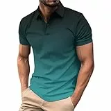 Generisch Herren Kurzarm Poloshirt Multi XL