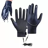 Bete Arbeitshandschuhe, Wiederaufladbare Winter Warme Fäustlinge, Thermische Winddichte Touchscreen Handschuhe Für Fahren Schnee Outdoor Kaltwetter Camping Radfahren Wandern