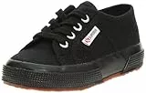 Superga 2750 JCOT Classic Gymnastikschuhe, Schwarz (Full Black 996), 23 EU