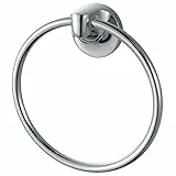 HACEKA aspen Handtuchring, verchromt, 1122272, Metallic, Silber