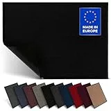 Jan Max Schmutzfangmatte - 8 Farben - Fußmatte mit 2900g/m2 PP Twisted Heatset Faser - 2,4l/m2 Feuchtigkeitsaufnahme - Sauberlaufmatte schwarz 60 x 90 cm Schwarz