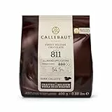 Callebaut Feinste belgische dunkle Schokolade, braun, 400 g
