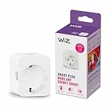 WiZ Smart Plug, Typ F, 230 V, einfache Einrichtung, Standardstecker, intelligente Steuerung, Sprachbefehle, mit Leistungsmesser, 1er-Pack