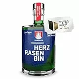 HERZRASEN GIN Hamburg Edition 0,5l | Premium Dry 42% Vol. | Grüner Schnaps mit Hamburger Rasen | zitronig spritzig mit ausgewählten Zutaten I Gin Geschenkset zum Geburtstag