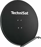TechniSat SATMAN 850 PLUS - Satellitenschüssel (85 cm Sat Anlage, Antenne mit Mast- und AZ/EL-Halterung passend für UNYSAT-Universal LNB) Grau