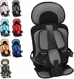 Auto-Kindersitz, Einfacher Tragbarer Auto-Sicherheitsgurt, Golfwagen-Kinderkissenpositionierer, Faltbares, Universelles Kissen For Flugzeuge Und Fahrzeuge(Gray,Small)