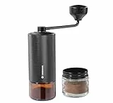Zassenhaus manuelle Kaffeemühle BARISTA 2.0, Espressomühle, CNC gefrästes Edelstahlmahlwerk, Stufenlos einstellbar, praktischer Auffangbehälter mit Deckel