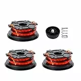 Lyshujli 753-1156 Rasentrimmerspule, Unkrautfresser, kompatibel mit Bolens BL110 160, Timecutter, reguläre Gartenarbeit, MTD Troy-Bilt TB22 TB252S Remington-Kartusche, (3 Spule + 1 Kappe + 1 Feder)
