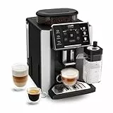 KRUPS Sensation Milk Kaffeevollautomat, 6 Kaffee & Milchgetränke, perfekter Geschmack, Milch Maestro Technologie, perfekter Milchschaum, einfach zu bedienen, mühelose Reinigung, platzsparend, EA912E