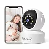 VSTARCAM Indoor-Sicherheitskamera, 2K HD Hund Haustier Kamera mit Telefon APP, Katze Monitor, Nachtsicht, 2-Wege-Audio, Hybrid-Zoom, Cloud- und SD-Karten-Speicher 05