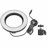 Elprico Ringlicht, 6-Zoll-LED-Ringlicht Fotografie Dimmbares Video Live Studio Kamera Foto Selfie Video Licht