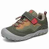 Mishansha Outdoor Wanderschuhe Kinder Trekkingschuhe Jungen Bequem Atmungsaktiv Sportschuhe, Grün 27 EU