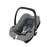 Maxi-Cosi CabrioFix i-Size, Babyschale, 0–12 Monate, max. 12 kg, leichter i-Size Kindersitz (3,2 kg), Sonnenverdeck, gepolsterter Sitz, für viele Maxi-Cosi Kinderwagen, Select Grey