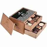 CHOCOLISSIMO Schokolade Geschenk - Pralinen Geschenk - ohne Alkohol - 20 Pralinen in Holzkiste, alkoholfrei - Geschenkidee Kinder, Mama, Papa, Mann, Frau - Geburtstag, Weihnachten - Chocolaterie