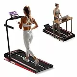 TODO Laufband für Zuhause mit 10% Neigung, 1-12km/h Walking Pad klappbar, 3.5HP Schreibtisch Treadmill für Zuhause & Büro mit Bluetooth-Lautsprecher, 12 Programme, APP und LED-Anzeige