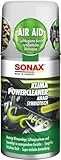SONAX KlimaPowerCleaner AirAid Klimaanlagenreiniger Green Lemon (100 ml) sorgt schnell und einfach für langanhaltende Lufthygiene und befreit dauerhaft von lästigen Gerüchen | Art-Nr. 03234000