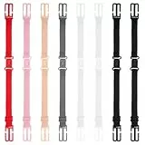 8 Stück BH Träger Halter Clips, rutschfeste Verstellbare BH-Strap Holder, Elastische BH-Trägerhalter Für Damen, Antirutsch BH Zubehör In Schwarz, Weiß, Hautfarbe, Grau, Rosa, Rot