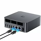 Beelink Mini PC EQi12, Intel Core 1220P (10C/12T, bis zu 4,4 GHz) 16GB DDR4 RAM 500GB M.2 PCIe4.0 SSD, 4K Dual HDMI/Dual Gigabit Ethernet/WiFi 6/BT5.2/Office Mini Desktop Computer