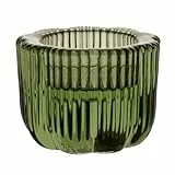 Villeroy & Boch – Fleur Bleu Kerzenständer 2-in-1, Spülmaschinenfest, Glas-Kerzenhalter in Grün Für Teelichter und Stumpenkerzen/Stabkerzen, Handgefertigt, Deko Wohnung, Glas
