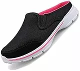 Acfoda Slip On Hausschuhe Damen Leichte Atmungsaktive Pantoletten Pantoffeln Sommer Frauen Outdoor Sports Freizeit, 40 EU, Schwarz