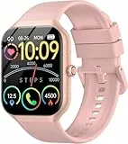 Smartwatch Herren Damen,1.96' HD Smartwatch Damen mit Telefonfunktion,Smart Watch Fitnessuhr 100+ Sportmodi, IP68 Wasserdicht, Sportuhr mit Herzfrequenz Schlafmonitor Schrittzähler, für Android iOS