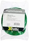 Xclou Vogelschutznetz ca. 2 x 5 m, elastisches Pflanzenschutznetz aus Polybändchen, Gartennetz mit 8 x 8 mm Maschenweite, hellgrün, Grün