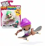 Tech Deck Sk8 Crew, Fingerboard mit Cooler Skater-Figur, Figur abnehmbar und kompatibel mit Anderen Fingerboards, ab 5 Jahren (Sortiert, Zufallsauswahl)