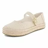 TOMS Damen Espadrilles Carolina Mary Jane 10023271 Champagne Glimmer, Größe:38.5 EU