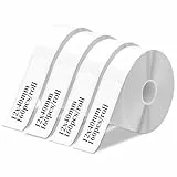 CIMOYBAI 4 Rollen Thermo-Etikettenband für Phomemo D30/D32/D35/Q30/Q30S/Q31, MARKLIFE P11/P12/P15,iEager L11/L12,VRETTI HP3/HP4, 12 mm * 40 mm Selbstklebendes Thermoband Etiketten