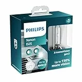 Philips D2S Xenon-Scheinwerferlampe X-tremeVision gen2, +150%, 4.800K, Doppelset