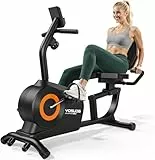 YOSUDA Liegeergometer für Zuhause – 16 Widerstufen, Magnetbremse, Leise Liegerad Heimtrainer, verstellbarer Sitz, einfache Montage, LCD-Display und Pulssensoren, bis 160kg, Heimtrainer Fahrrad