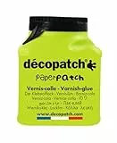 Décopatch PP150AO - Dose Klebstofflack PaperPatch 180ml, mehrsprachig (FR/EN/DE/NL), Grün, 1 Stück