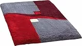 Erwin Müller Badematte Athen, Badteppich, Badvorleger rutschhemmend rot Größe 70x120 cm - kuscheliger Hochflor, für Fußbodenheizung geeignet (weitere Größen)